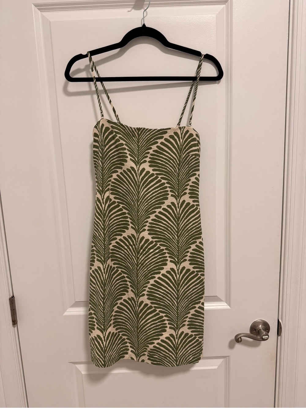 Abercrombie & Fitch Mini Dress with Olive Leaf Print